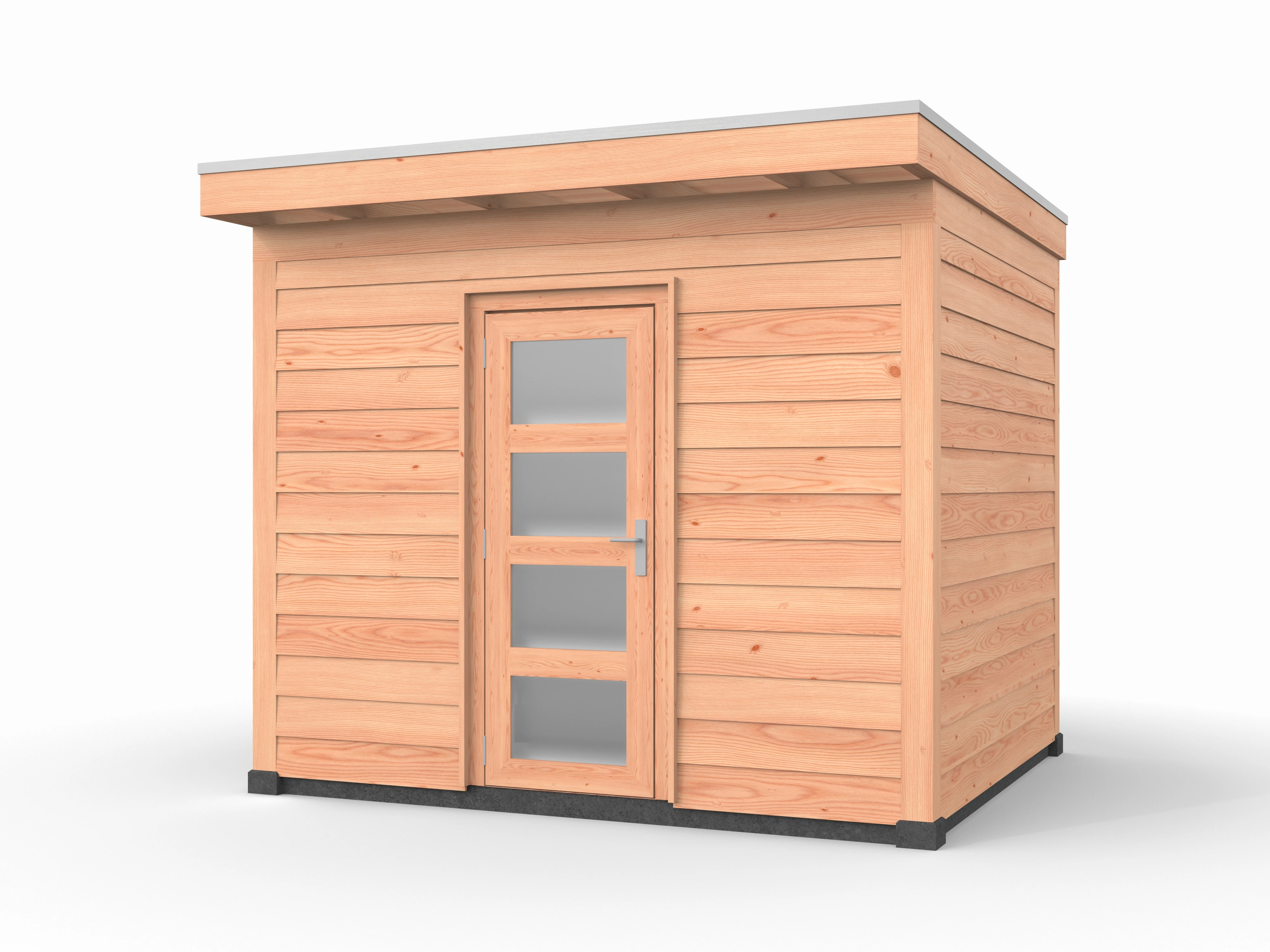 Douglas overkapping, 300 x 250, met schuur, Westwood Comfort - Afbeelding 1